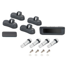 Система контроля давления в шинах (TPMS) Airline, беспроводная, 0–3.5Бар, 4 датчика с питанием от CR2050, ЖК-дисплей на солнечной батарее, арт. ATP-MS-02