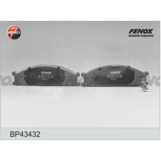 Колодки тормозные дисковые Fenox передние, комплект на ось (4 шт), арт. BP43432