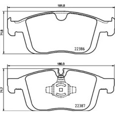 Колодки тормозные Brembo дисковые, арт. P86026