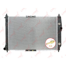 Радиатор охлаждения двигателя LYNXauto, паяный, арт. RB-1005
