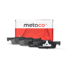 Колодки тормозные дисковые Metaco, передние, комплект на ось (4 шт), арт. 3000-204