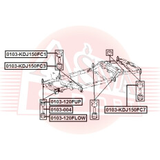Подушка рамы Asva, арт. 0103-KDJ150FC7