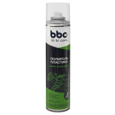 Полироль-реставратор салона BiBiCare Plastic Polish Glossy, для пластика, с антистатическим эффектом и защитой от УФ-лучей, аэрозоль 400мл, арт. 4018