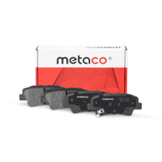 Колодки тормозные дисковые Metaco, передние, для Hyundai Solaris, комплект на ось (4 шт), арт. 3010-005