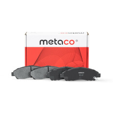 Колодки тормозные дисковые Metaco, передние, для Honda Civic, комплект на ось (4 шт), арт. 3000-268