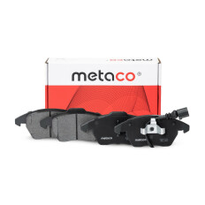 Колодки тормозные дисковые Metaco, передние, для Skoda Octavia, комплект на ось (4 шт), арт. 3000-013