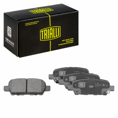 Колодки тормозные дисковые Trialli задние, комплект на ось (4 шт), арт. PF 1404