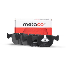 Колодки тормозные дисковые Metaco, передние, комплект на ось (4 шт), арт. 3000-083