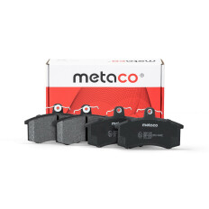 Колодки тормозные дисковые Metaco, передние, комплект на ось (4 шт), арт. 3000-196
