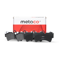 Колодки тормозные дисковые Metaco, передние, комплект на ось (4 шт), арт. 3000-088