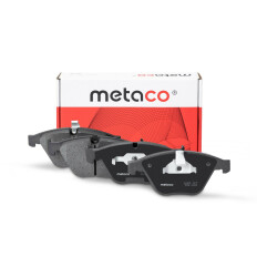 Колодки тормозные дисковые Metaco, передние, комплект на ось (4 шт), арт. 3000-127