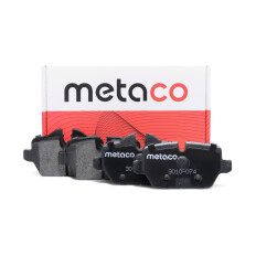 Колодки тормозные дисковые Metaco, задние, комплект на ось (4 шт), арт. 3010-074