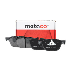 Колодки тормозные дисковые Metaco, передние, комплект на ось (4 шт), арт. 3000-075