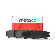 Колодки тормозные дисковые Metaco, передние, комплект на ось (4 шт), арт. 3000-064