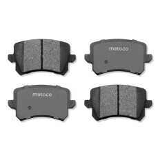 Колодки тормозные дисковые Metaco, задние, комплект на ось (4 шт), арт. 3010-017