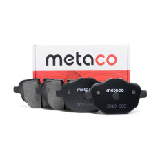 Колодки тормозные дисковые Metaco, задние, комплект на ось (4 шт), арт. 3010-083