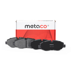 Колодки тормозные дисковые Metaco, передние, комплект на ось (4 шт), арт. 3000-060
