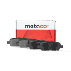 Колодки тормозные дисковые Metaco, задние, комплект на ось (4 шт), арт. 3010-001