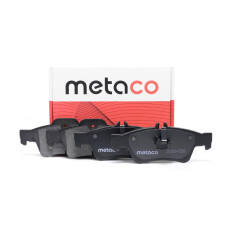 Колодки тормозные дисковые Metaco, задние, комплект на ось (4 шт), арт. 3010-026