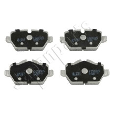 Колодки тормозные дисковые Japan Parts, задние, комплект на ось (4 шт), арт. PP-0100AF