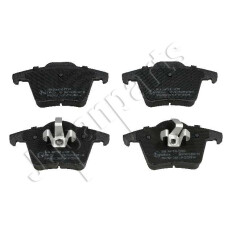 Колодки тормозные дисковые Japan Parts, передние, комплект на ось (4 шт), арт. PP-0318AF