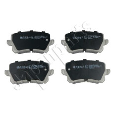 Колодки тормозные дисковые Japan Parts, передние, комплект на ось (4 шт), арт. PP-0904AF