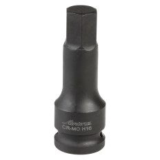 Головка торцевая ударная Airline, короткая, под квадрат 1/2", наконечник HEX16, арт. ATAS013