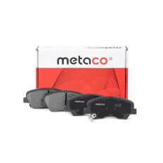 Колодки тормозные дисковые Metaco, передние, комплект на ось (4 шт), арт. 3000-555