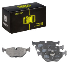 Колодки тормозные дисковые Trialli задние, комплект на ось (4 шт), арт. PF 4092