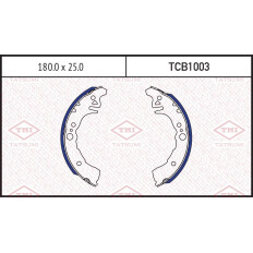 Колодки тормозные барабанные Tatsumi, комплект на ось (4 шт), арт. TCB1003