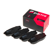 Колодки тормозные дисковые Partra, задние, комплект на ось (4 шт), арт. BP6061