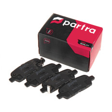 Колодки тормозные дисковые Partra, передние, комплект на ось (4 шт), арт. BP6013