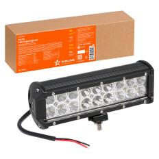 Фара светодиодная (балка) двухрядная, 18 LED комбинир. свет, 54W, (235х78х65) 12/24V AIRLINE, арт. ALED049