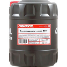 Масло гидравлическое Chempioil ВМГЗ, минеральное, 20л, арт. CH2301-20-E