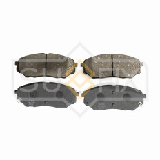 Колодки тормозные дисковые Sufix, передние, комплект на ось (4 шт), арт. SX-1243