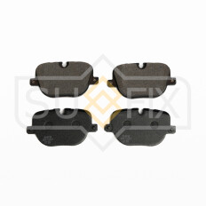 Колодки тормозные дисковые Sufix, задние, комплект на ось (4 шт), арт. SX-1257