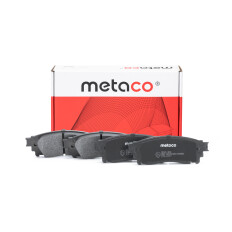 Колодки тормозные дисковые Metaco, задние, комплект на ось (4 шт), арт. 3010-302