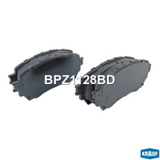 Колодки тормозные дисковые Krauf, комплект на ось (4 шт), арт. BPZ1128BD