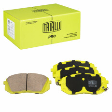 Колодки тормозные дисковые Trialli Pro керамические, передние, комплект на ось (4 шт), арт. PF 0820CR