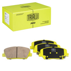 Колодки тормозные дисковые Trialli Pro керамические, передние, комплект на ось (4 шт), арт. PF 0809CR