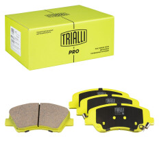 Колодки тормозные дисковые Trialli Pro керамические, передние, комплект на ось (4 шт), арт. PF 2701CR