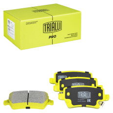 Колодки тормозные дисковые Trialli, задние, комплект на ось (4 шт), арт. PF 2333CR