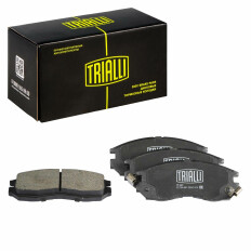 Колодки тормозные дисковые Trialli, передние, комплект на ось (4 шт), арт. PF 2421