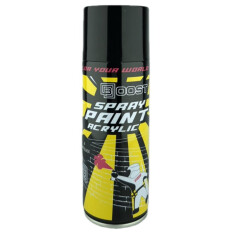 Краска аэрозольная Boost Spray Paint Acrylic, акриловая, многоцелевая, чёрная глянцевая, баллон 520мл, арт. SP-GB39