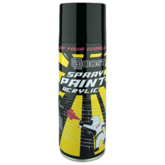 Краска аэрозольная Boost Spray Paint Acrylic, акриловая, многоцелевая, чёрная матовая, баллон 520мл, арт. SP-MB4