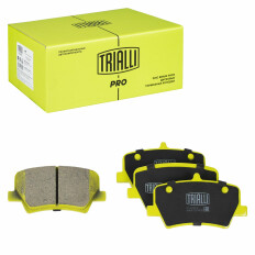 Колодки тормозные дисковые Trialli керамические, задние, комплект на ось (4 шт), арт. PF 4128CR