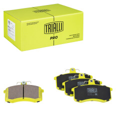 Колодки тормозные дисковые Trialli, передние, комплект на ось (4 шт), арт. PFR 6065