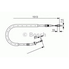 Трос стояночного тормоза | зад прав/лев Bosch, арт. 1 987 477 852