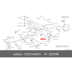 Сайлентблок Subaru, арт. 20251-AA021