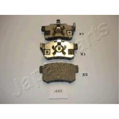 Колодки тормозные дисковые Japan Parts, задние, комплект на ось (4 шт), арт. PP-445AF